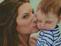 Gabby and Baby, 24" x 30"