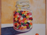 Jelly beans, 14" x 14"